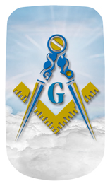 DAROYAL 370 BL Masonic Lodge Clouds Blue